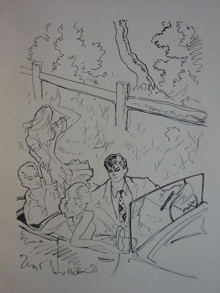 Illustrations pour le roman de Boris Vian, « J’irai cracher sur vos tombes »