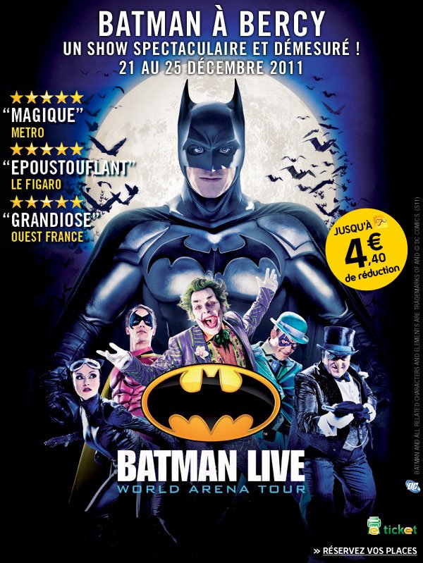 BATMAN LIVE (voir ci-dessous)