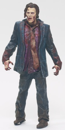 .... reprenant les divers protagonistes, humains et zombies, du feuilleton télé "Walking Dead".