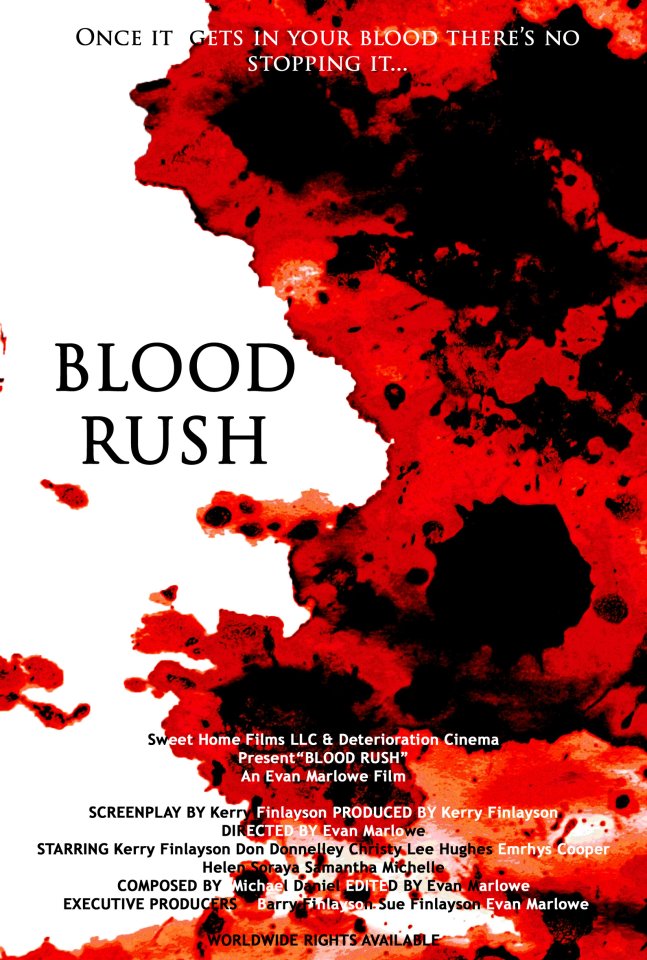 Signé Evan Marlowe, le zombie picture "Blood Rush" entend renouer avec le style des films d'horreur des années 80, où le gore faisait bon ménage avec l'humour, comme dans "Bad Taste" ou "Evil Dead"... (voir ci-dessous)