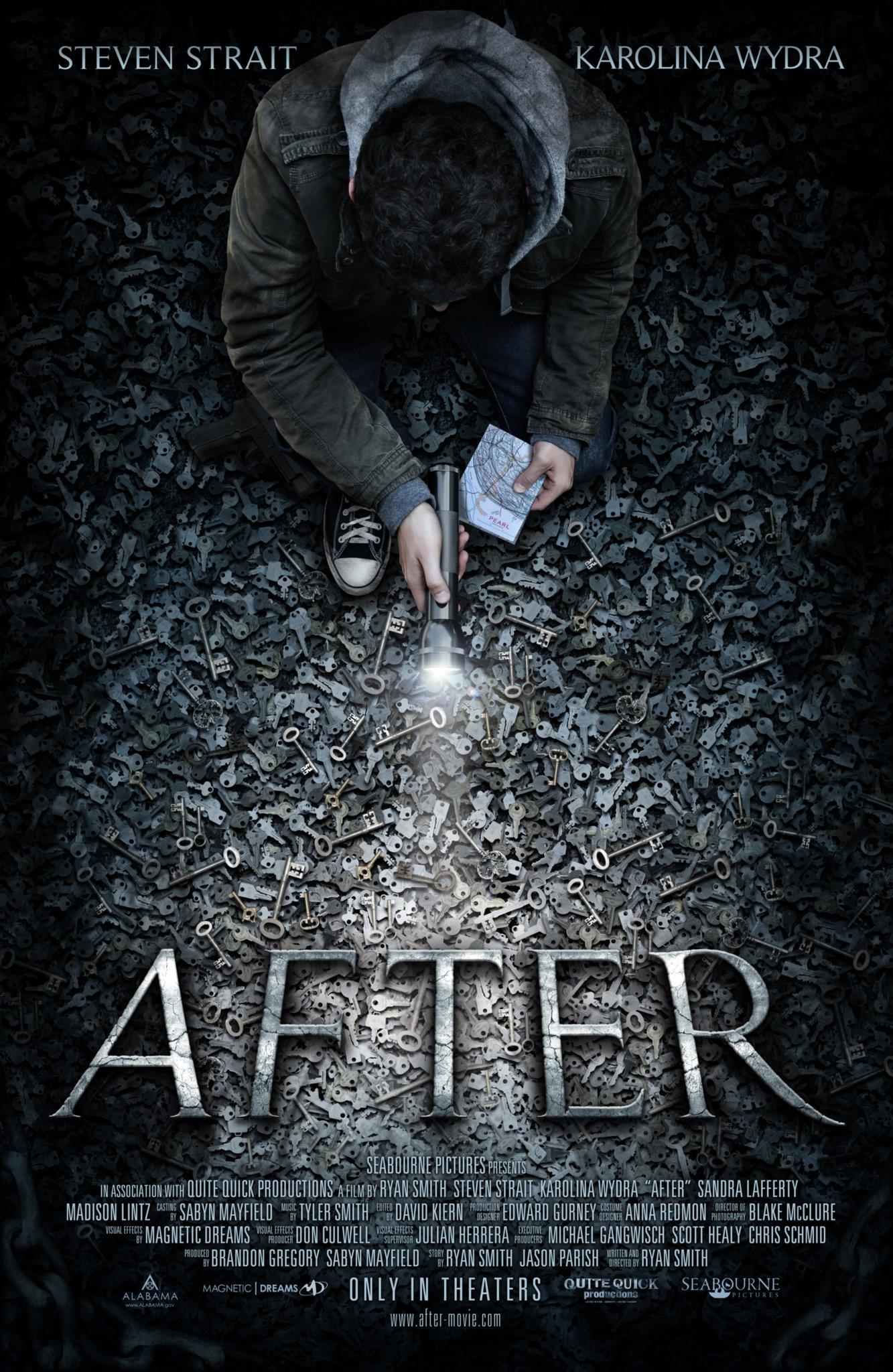 Distribué le 14 septembre aux USA, "After", dans la lignée des "Langoliers" de Stephen King, mêlant Apocalypse et surnaturel, est le premier long de Ryan Smith.... (voir ci-dessous)