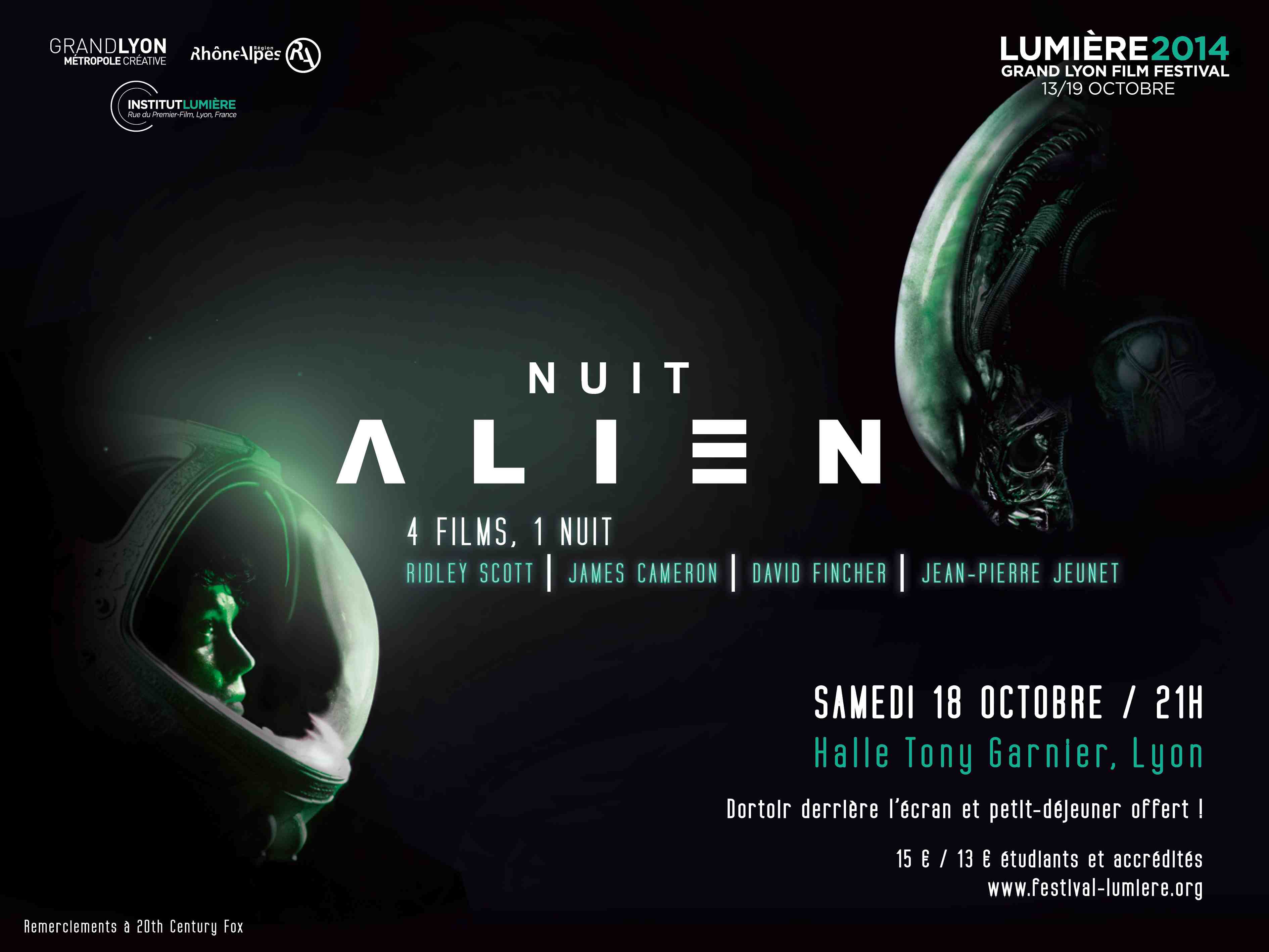 La Nuit ALIEN : le samedi 18 octobre 2014 à Lyon (voir ci-dessous)