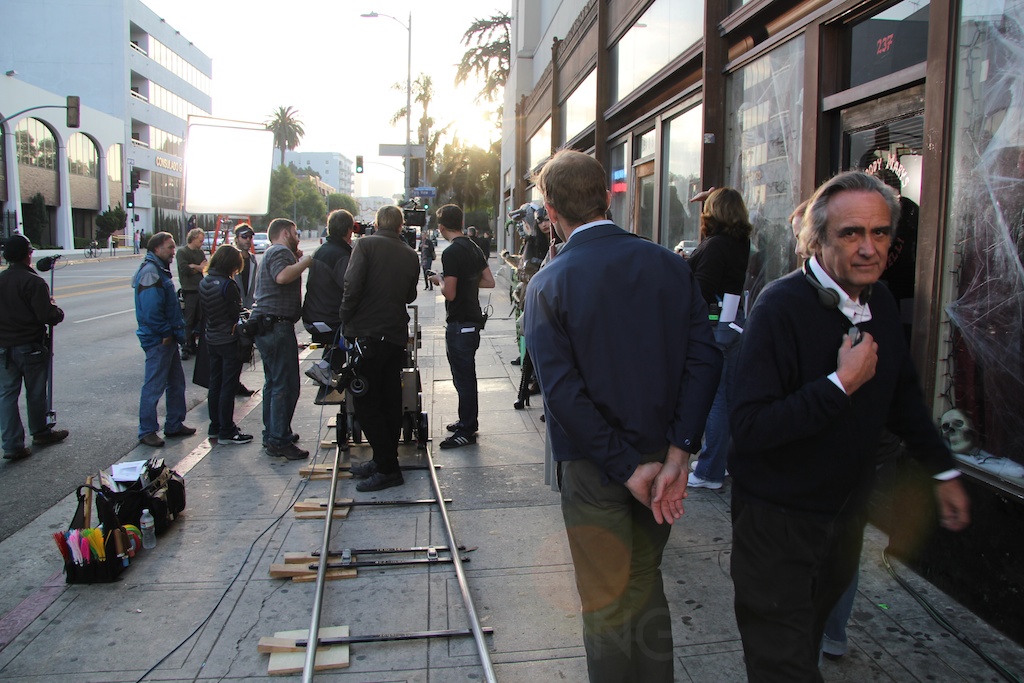 Joe Dante sur le tournage