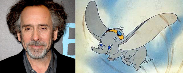 TIM BURTON va réaliser le remake en prises de vues réelles de «DUMBO» pour Disney….   (voir ci-dessous)