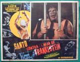 "Santo vs. la hija de Frankestein" (Mexique - 1972) de Miguel M. Delgado. Une scientifique démente , le Dr. Freda Frankenstein, a besoin du sang de Santo pour un sérum de jeunesse....